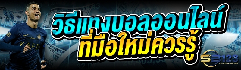 วิธีแทงบอลออนไลน์ ที่มือใหม่ควรรู้