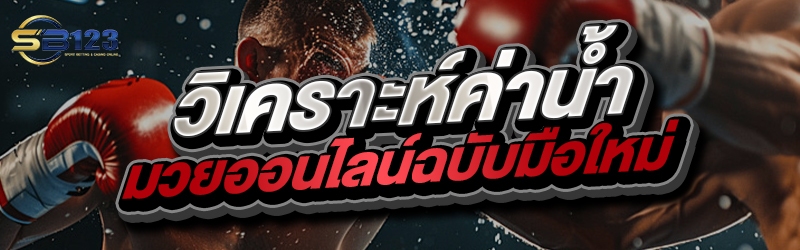 วิเคราะห์ค่าน้ำ มวยออนไลน์ฉบับมือใหม่